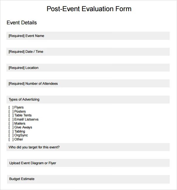 Event Post. Event evaluation. Post event примеры. Post form.