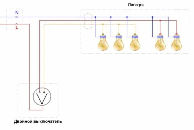 Управление 3 лампы