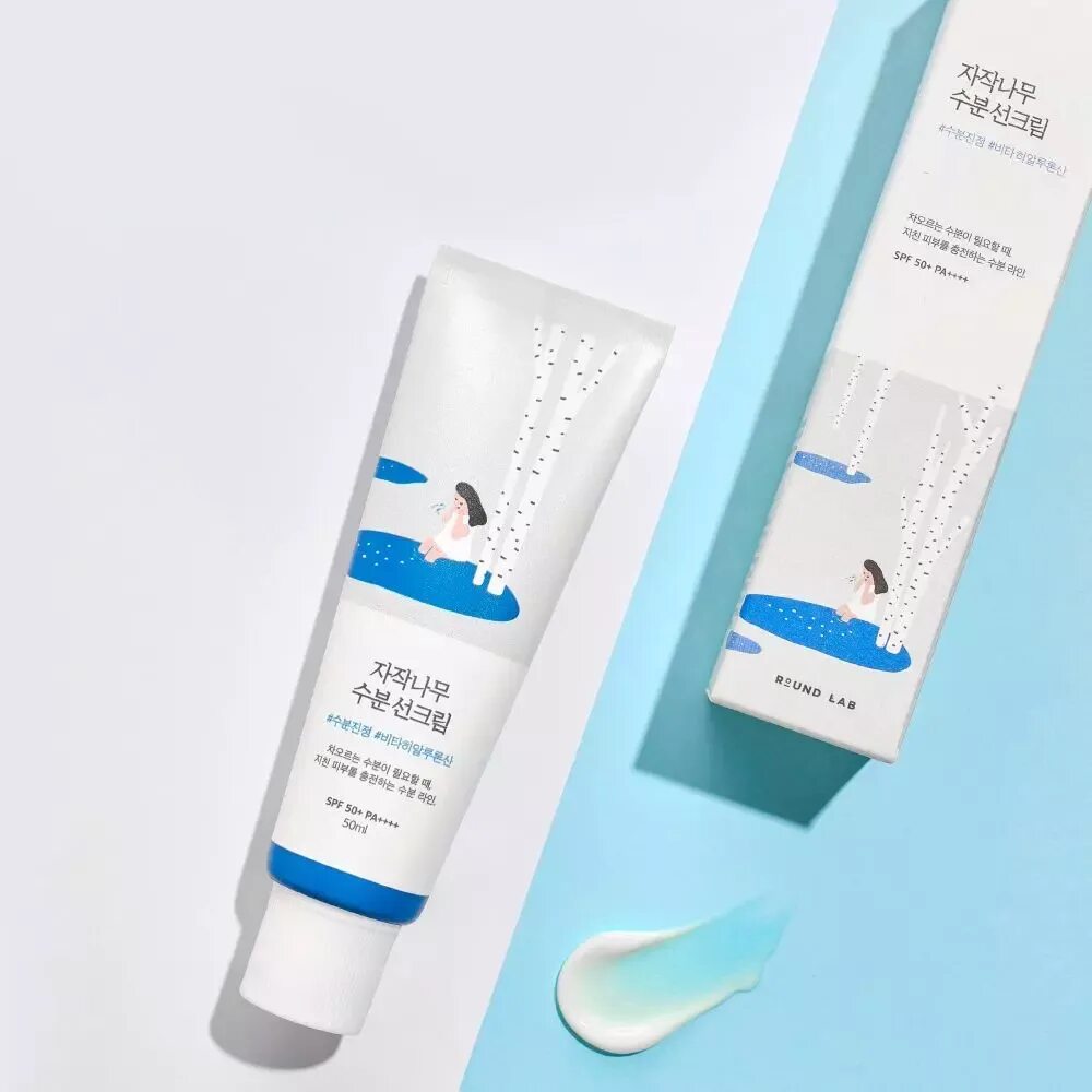 Round lab sun cream. Round Lab Birch Juice Moisturizing Sun Cream. Крем Round Lab Birch Juice. Round Lab Birch Juice Moisturizing Cream. SPF-крем Round Lab.