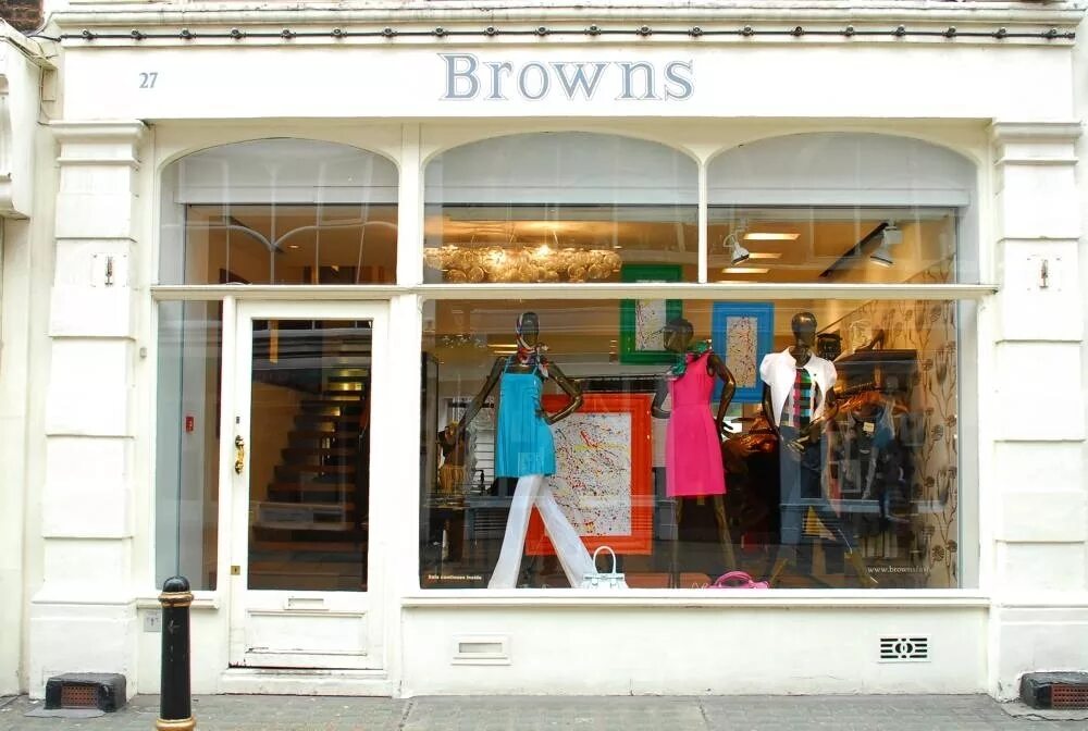 Бутика Brown’s. Browns Stores. Brown Fashion. Лондон бутик одежды 1970.
