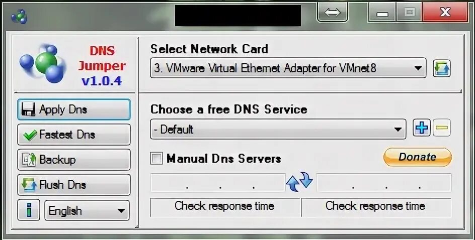 Manual dns. Dns jumper logo.