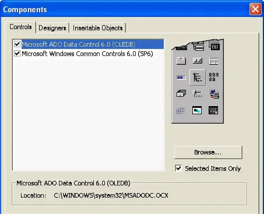 Vb6 Command dialog Control. Dialog controls