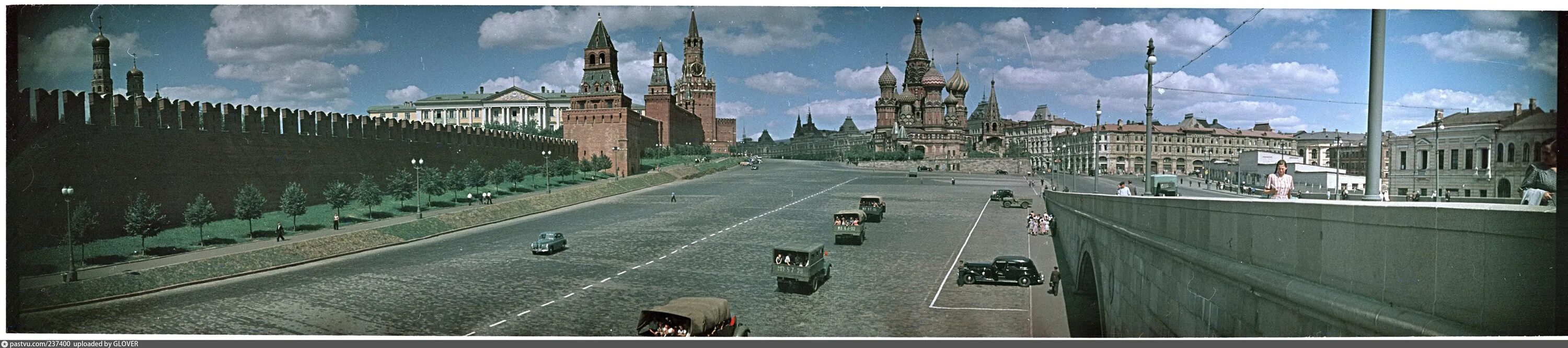 Москва Васильевский спуск в СССР. Москва 1951. Москва 1951 год. СССР панорама.