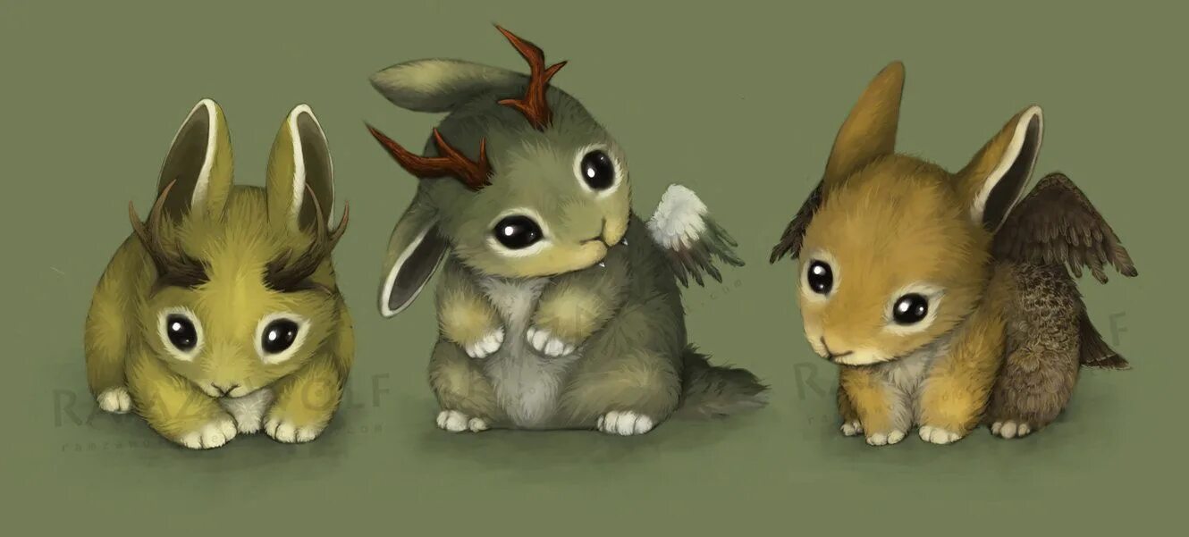 Заяц и 3 белки. Мифические существа кролики. Мифические существа милые кролики. Кролик фэнтези. Магический кролик.