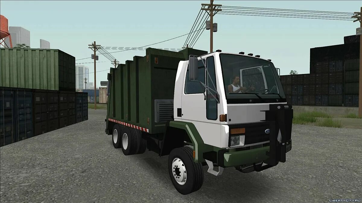 Мусоровоз в гта 5. Ford Cargo мусоровоз. Trashmaster GTA San Andreas. Ford Cargo LQ GTA sa. GTA sa мусоровоз КАМАЗ.