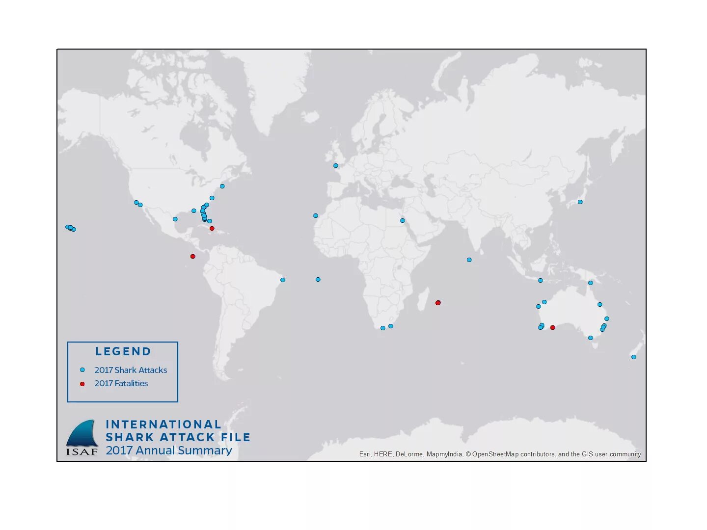 Карта нападения акул на людей в мире. Места нападения акул на карте. Карта нападения акул в мире.