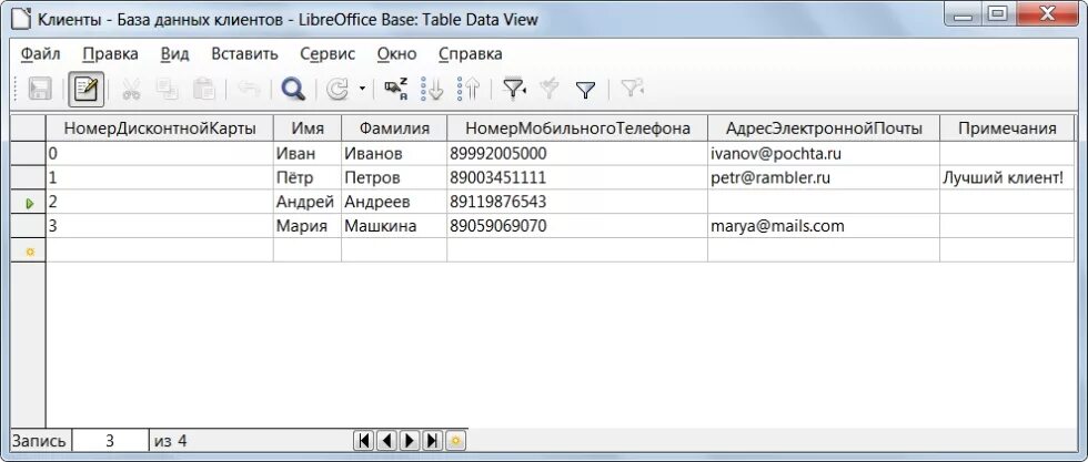 Подключение к PostgreSQL из LIbreOffice Base c SDBC - ITC-LIFE