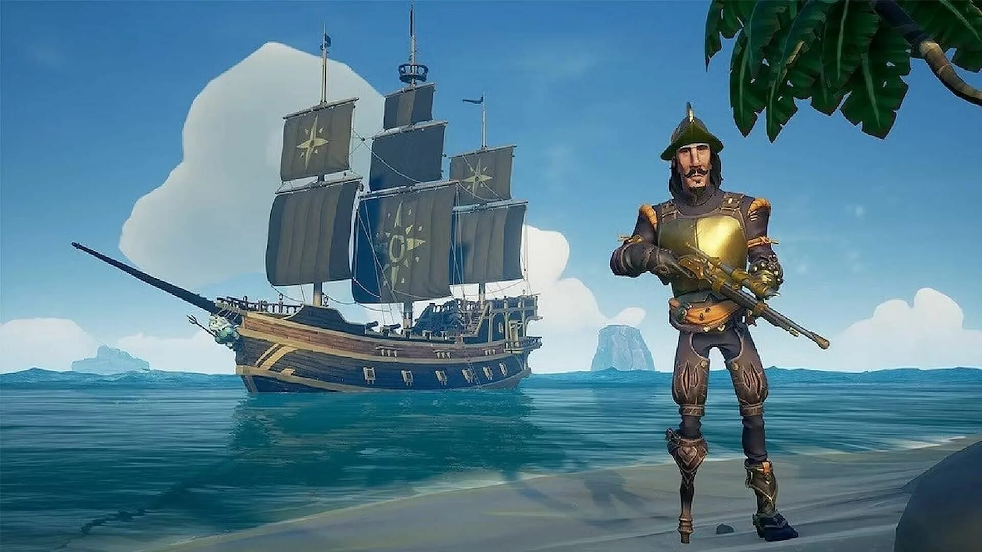 Си оф игра. Игра про пиратов Sea of Thieves. Шлюп Sea of Thieves. Sea of Thieves/море воров. Отважный Костолом Sea of Thieves.