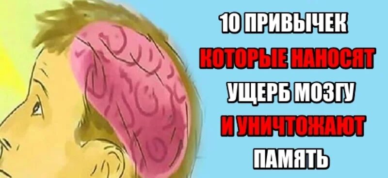 Разрушь память. Эти продукты вредят мозгу!. Привычка вред для мозга. Врать вредно мозг память. Вред мозгу когда человек кричит.