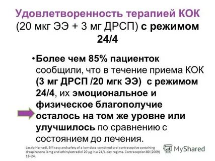 Первый месяц приема кок