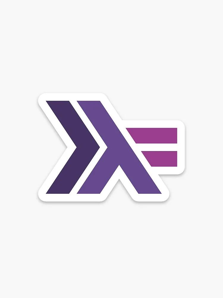 Haskell. Хаскелл. haskell language. наклейки haskell. haskell как выглядит.