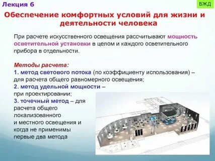 Обеспечения комфортных условий проживания