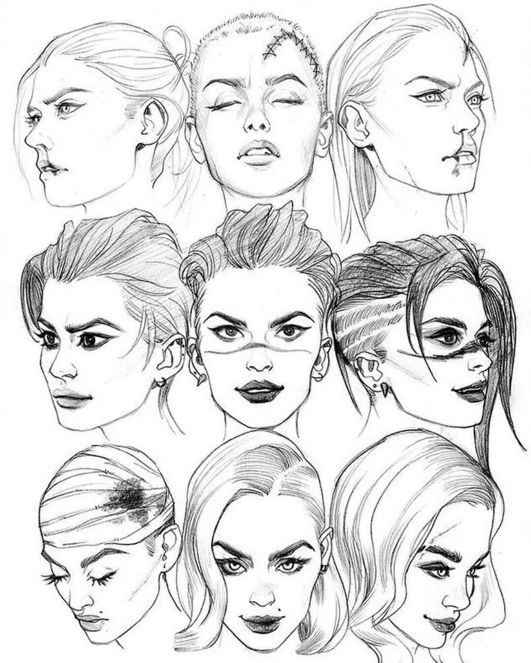 Лицо референс рисунок. Набросок лица. Лицо референс рисунок. Стили рисования людей. Зарисовки эмоций.