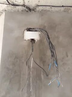 Проводка распределительных коробок