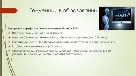 Портфолио баллы