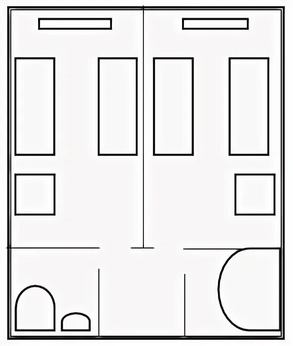 Две комнаты одинаковую площадь. Квадрат оконный проем образован 2 прямоугольными рамами. Две комнаты одинаковую площадь. Квадратный проём образован двумя прямоугольными рамами. Площади равных фигур равны.