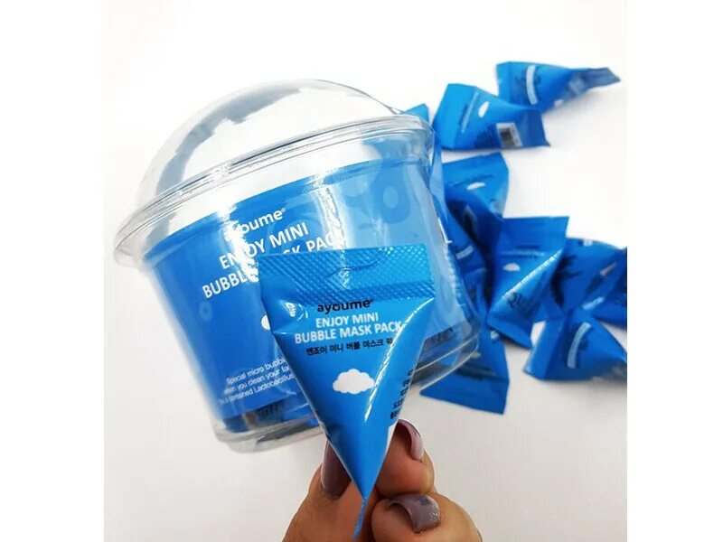 Mini bubble mask pack. Ayoume enjoy mini bubble mask. пузырьковая маска для лица ayoume enjoy mini bubble mask pack. корейские маски для лица в пирамидках. маска синяя пузырьковая пирамидки.