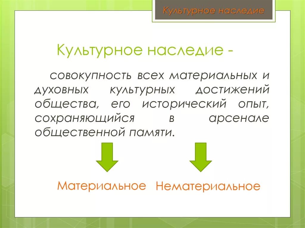 В чем ценность культурного наследия. Материальное и духовное культурное наследие. Объекты материального культурного наследия. Культурное наследие этот. Нематериальное культурное наследие.