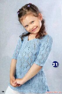 Вяжем спицами ажурные детский