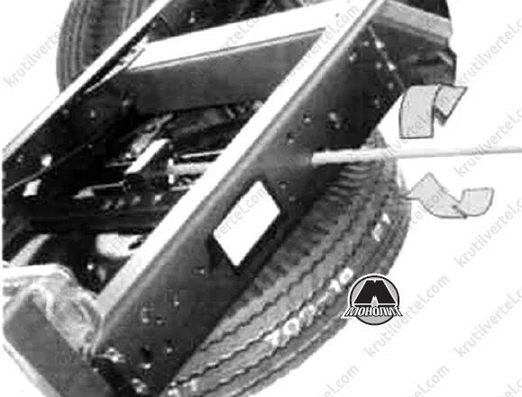 47. Пневмобаллоны в заднюю подвеску, крепление запаски - Lada Largus Cross, 1,6 