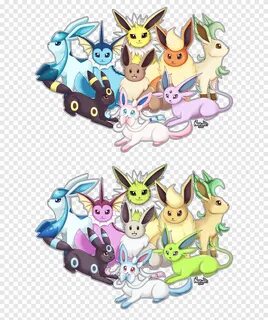 Eevee Illustration Pokémon Leafeon, shiny eeveelutions, png free download.