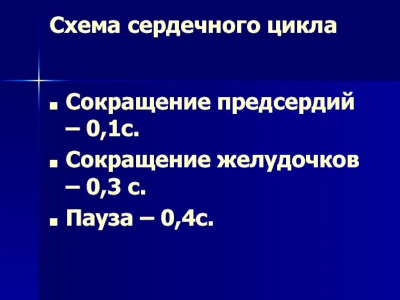 Сокращение желудочков. Сокращение предсердий в сердечном цикле