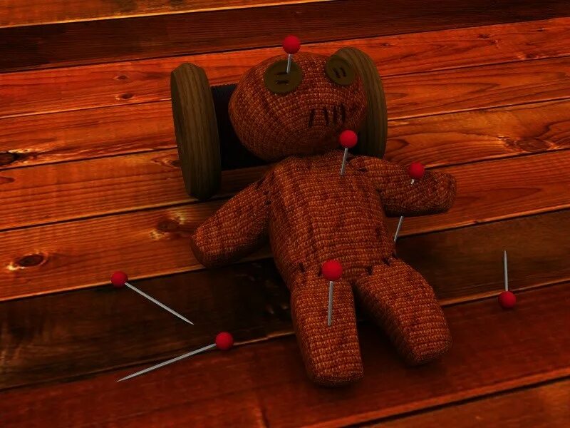 Voodoo Ritual with Doll and Magic Objects Stock Photo - Image of incantation, oc