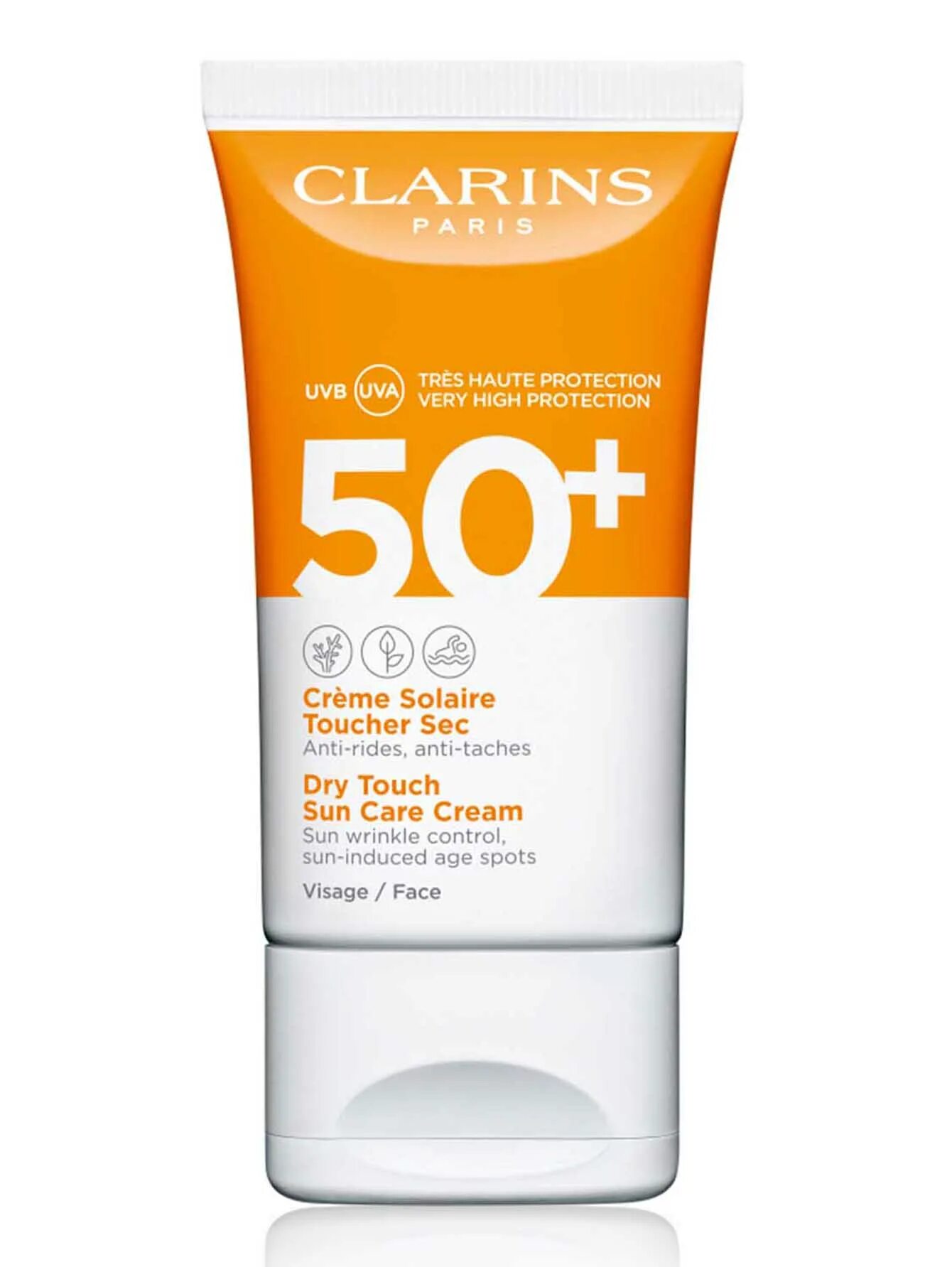 Крем от загара 50 купить. Cream SPF 50 солнцезащитный крем SPF 50. Солнцезащитный гель для лица Clarins SPF 30. Creme solaire spf30. Clarins Creme solaire toucher sec visage крем для лица солнцезащитный SPF 50+, 50 мл.