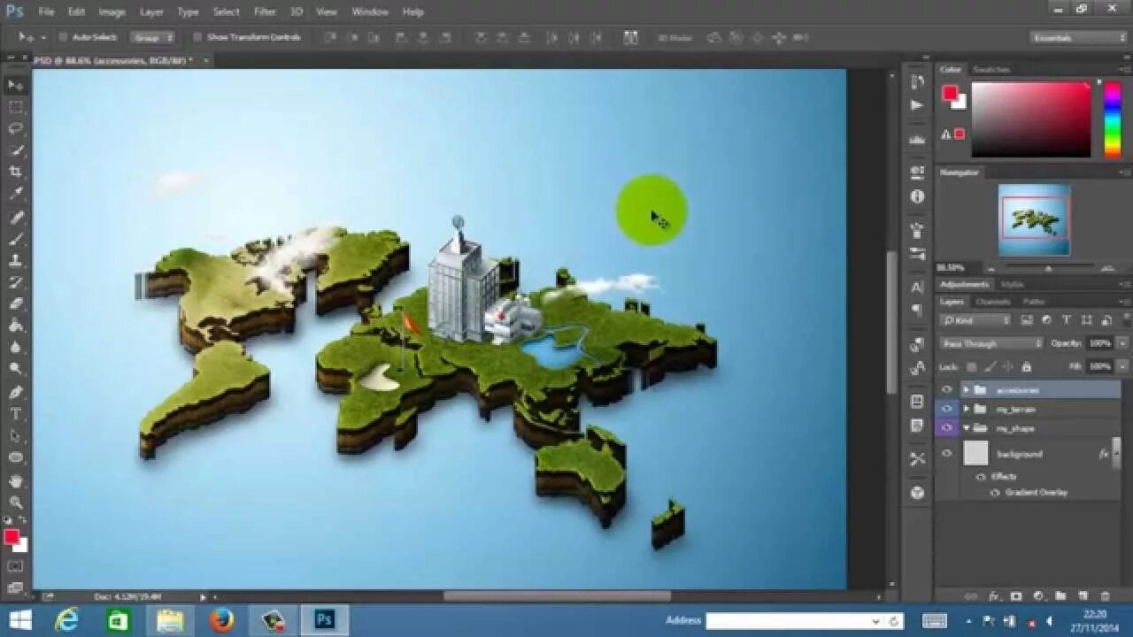 3d карту создать