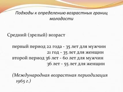 Период молодости