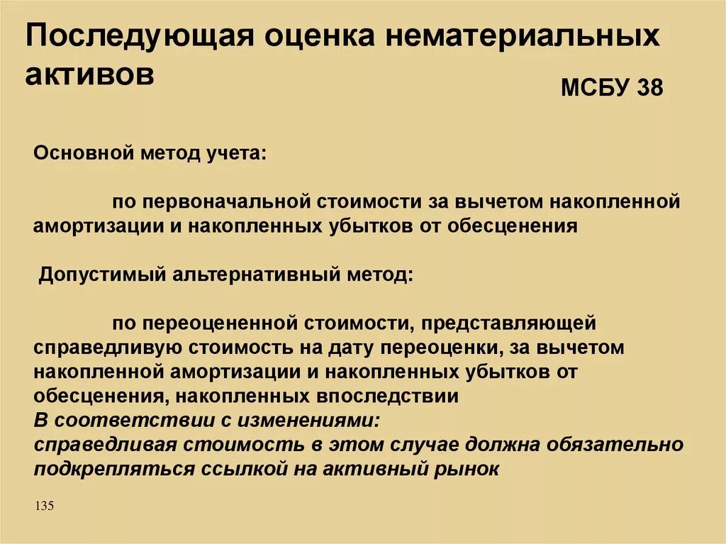 Последующая оценка нематериальных активов. Последующая оценка нематериальных активов по МСФО. Первоначальная оценка НМА. Модели последующей оценки нематериальных активов. Стоимостная оценка активов