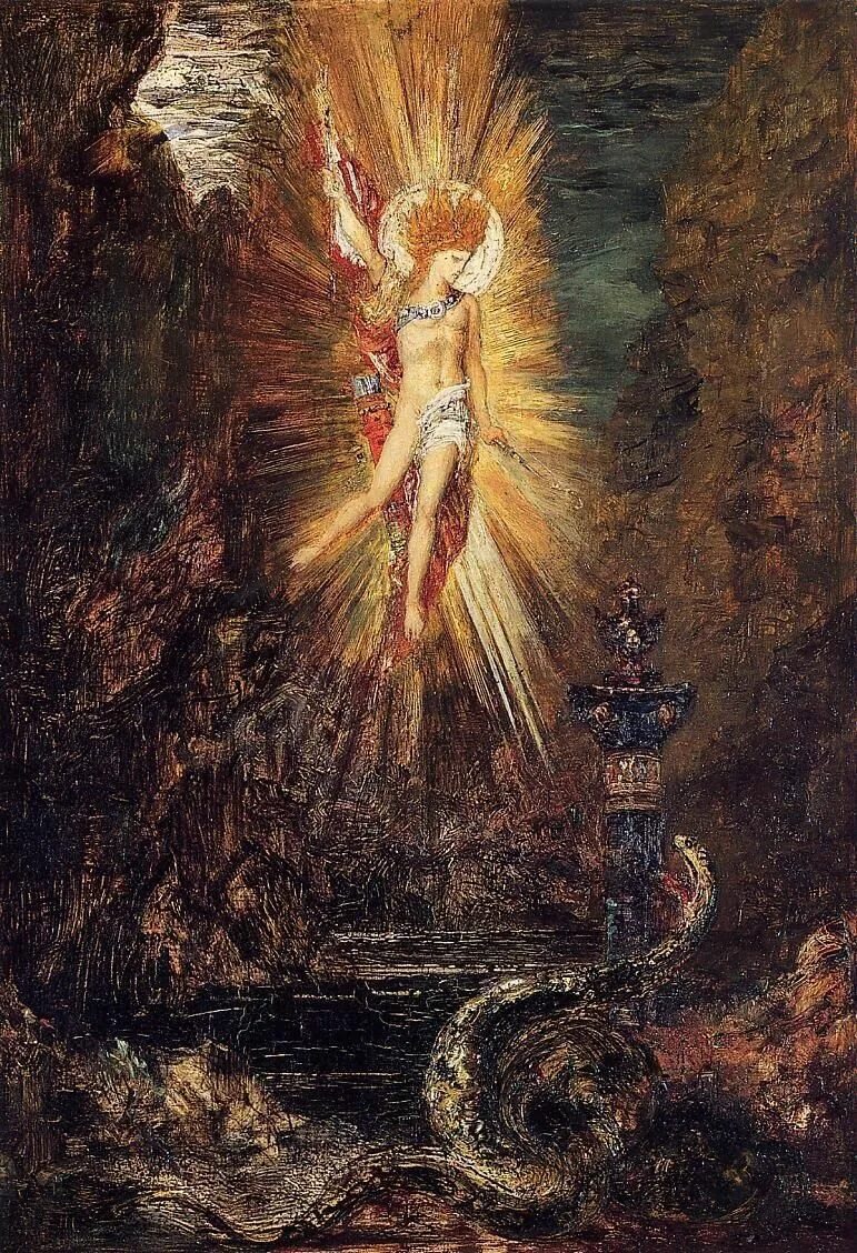 Символизм в изобразительном. Гюстав моро символизм. гюстав моро 1826-1898. аполлон победил пифона. гюстав моро юпитер и семела. гюстав моро картины.