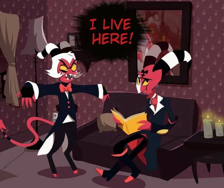 Helluva boss humans. Moxxie helluva boss art. мокси и луна спят из адского босса. helluva boss moxxie and millie. millie and moxie art.