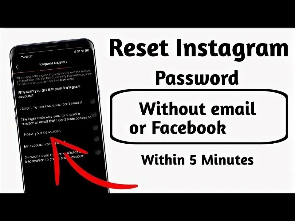 Instagram reset password antiban