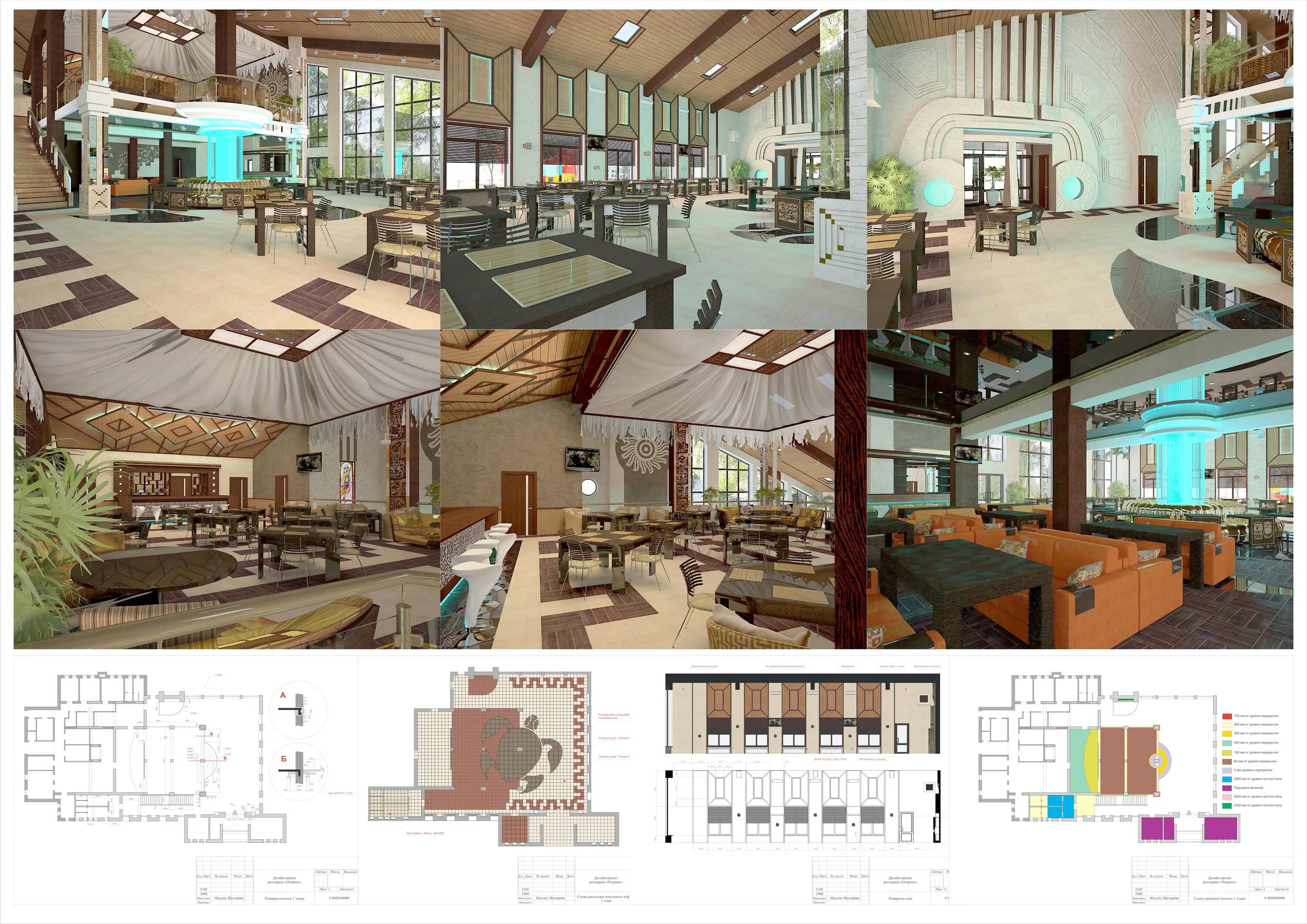 School kitchen design project (58 Photos)
