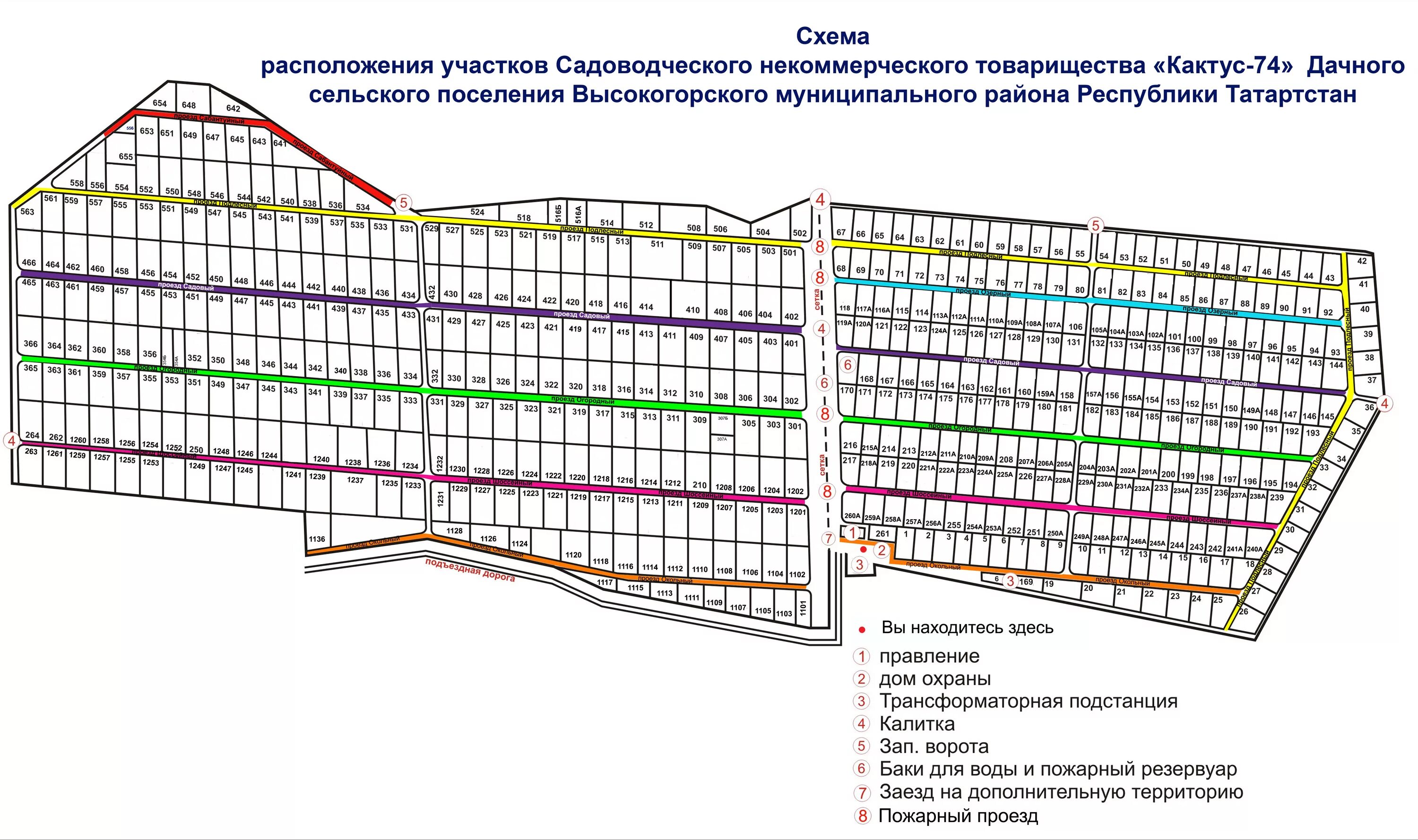 Граница садового товарищества