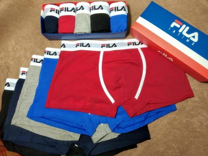 Комплект мужских трусов. Трусы комплект 5 Calvin Fila. Трусы боксеры Fila. Трусы Fila мужские. Мужские трусы боксеры Fila.