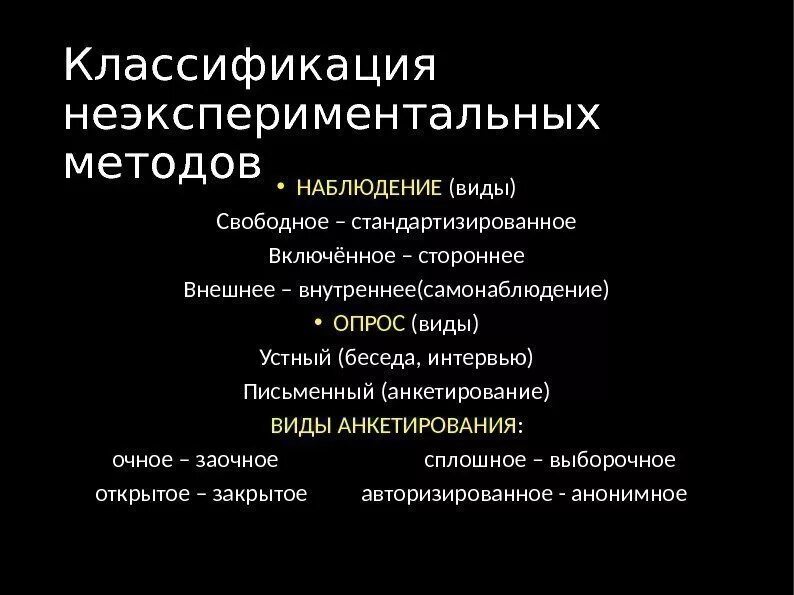 1 к экспериментальному методу относится