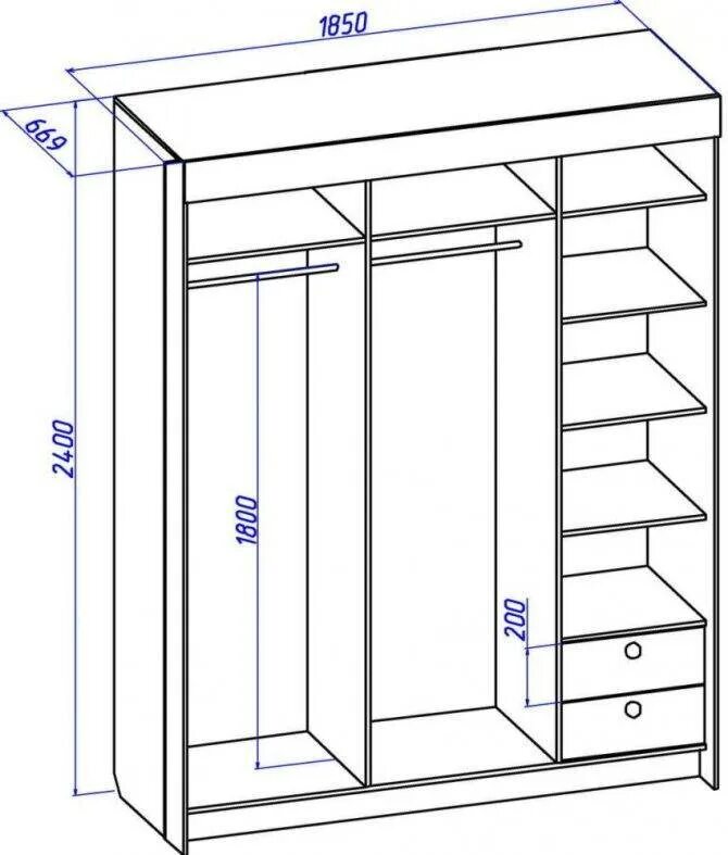 Размеры шкафа 600. Шкаф купе 1800х2400х600 чертеж. Ширина плательного шкафа стандарт. Шкаф стандарт купе 2350 высота. Стандартная ширина шкафа.