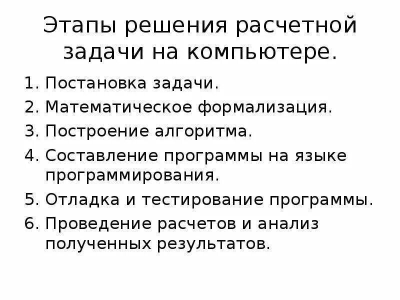 Этапы решения задачи программирования. Этапы решения задач. Этапы решения задач на компьютере. «Этапы решения задач на компьютере» памятка. Алгоритм написания биографии.