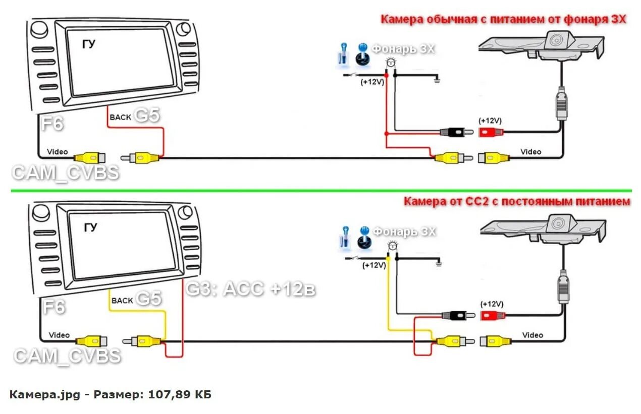 Подключение камеры к магнитоле с одной крутилкой. - Mitsubishi Pajero (4G), 3 л,