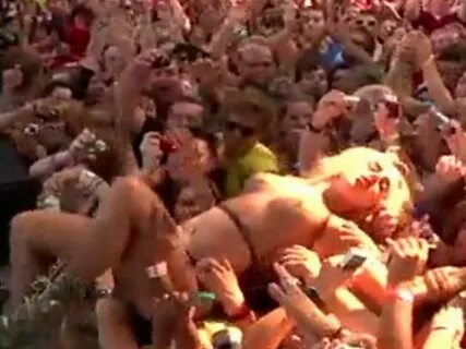 Stripped Crowd Surfer.