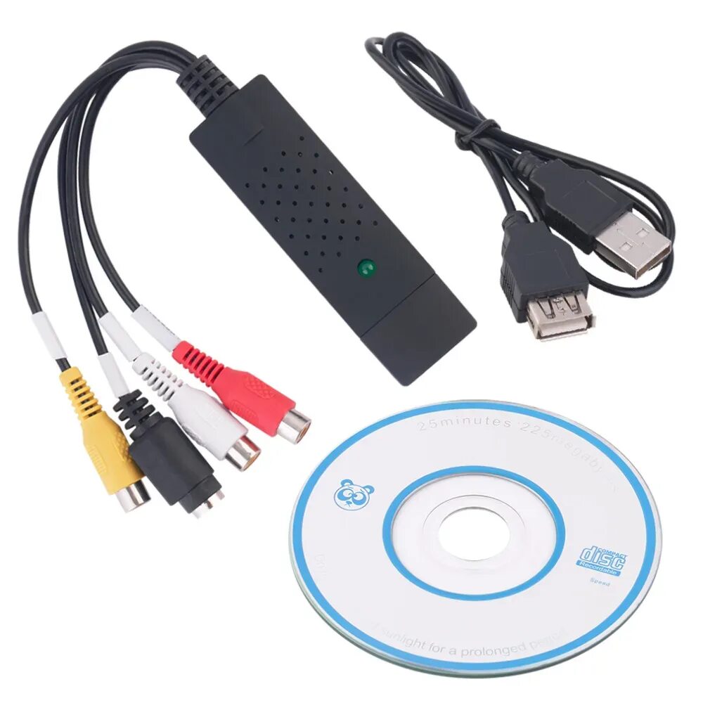 Usb для захвата видео easy capture. Easycap usb tv dv vhs. видеозахват vhs адаптер. video dvr capture usb 2.0. преобразователь видеосигнала usb dvr.