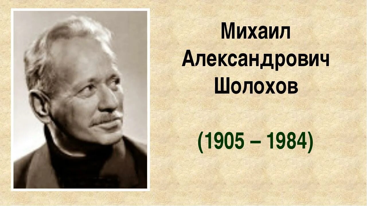 Портрет писателя Шолохова. Примеры справедливости слов шолохова