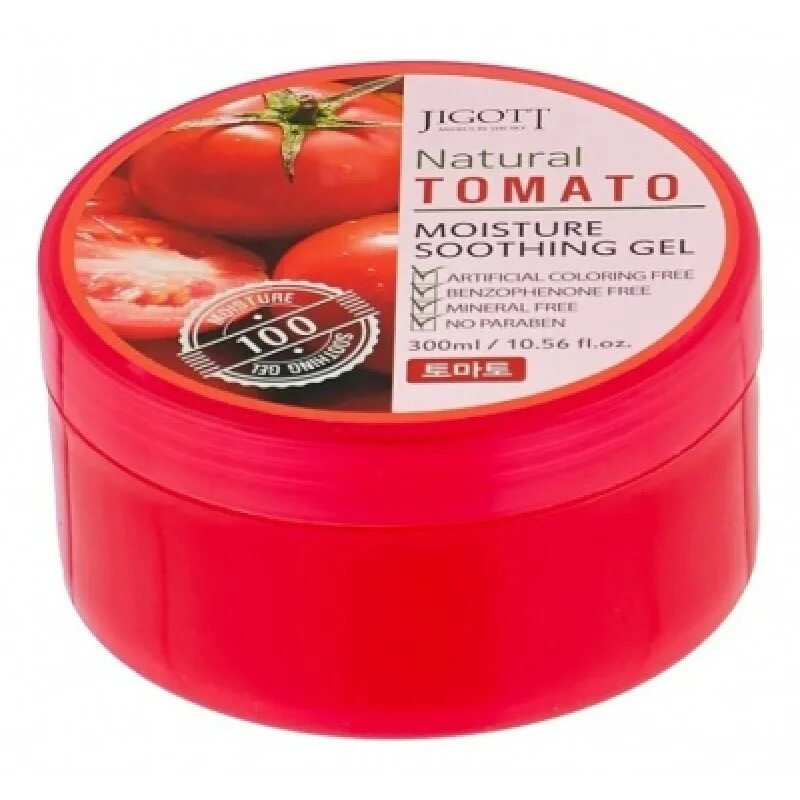 Gel 300. Jigott natural Tomato Moisture Soothing Gel. Farmstay гель успокаивающий с экстрактом томата - Tomato Moisture Soothing Gel, 300мл. Jigott Tomato Moisture Soothing Gel 300ml. Soothing Moisture Gel Tomato.