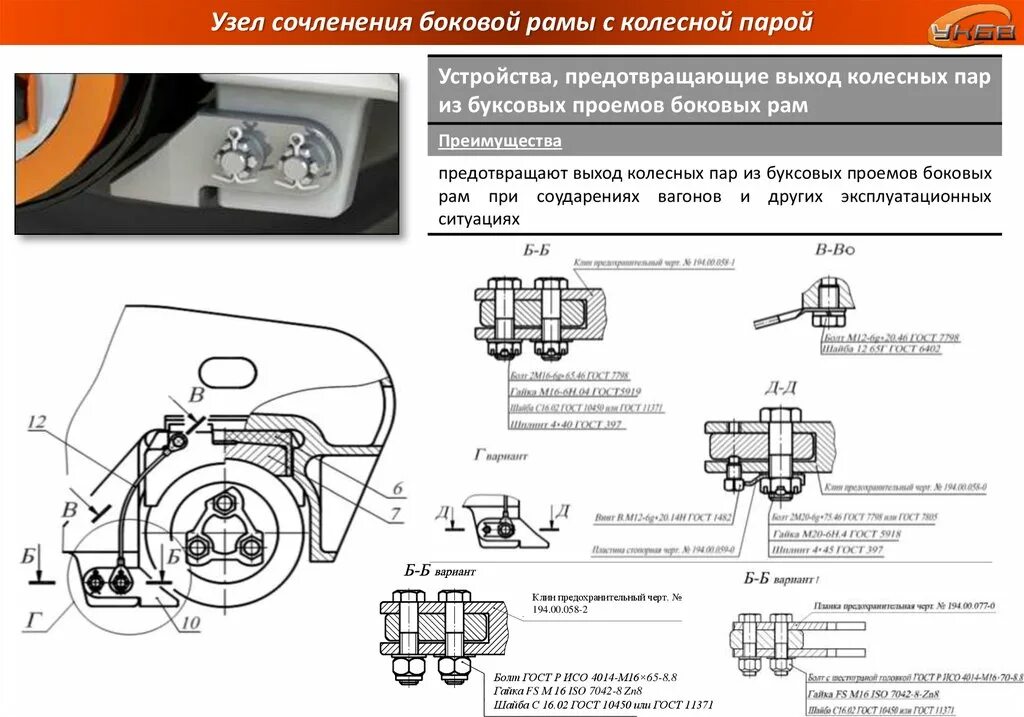 Предохранительное устройство исключающее выход колесной пары. Устройство исключающее выход колесной пары из буксового проема. Блокиратор колесной пары 194 модели. Блокиратор вертикальных перемещений тележки. Тележка модели 18 98 10