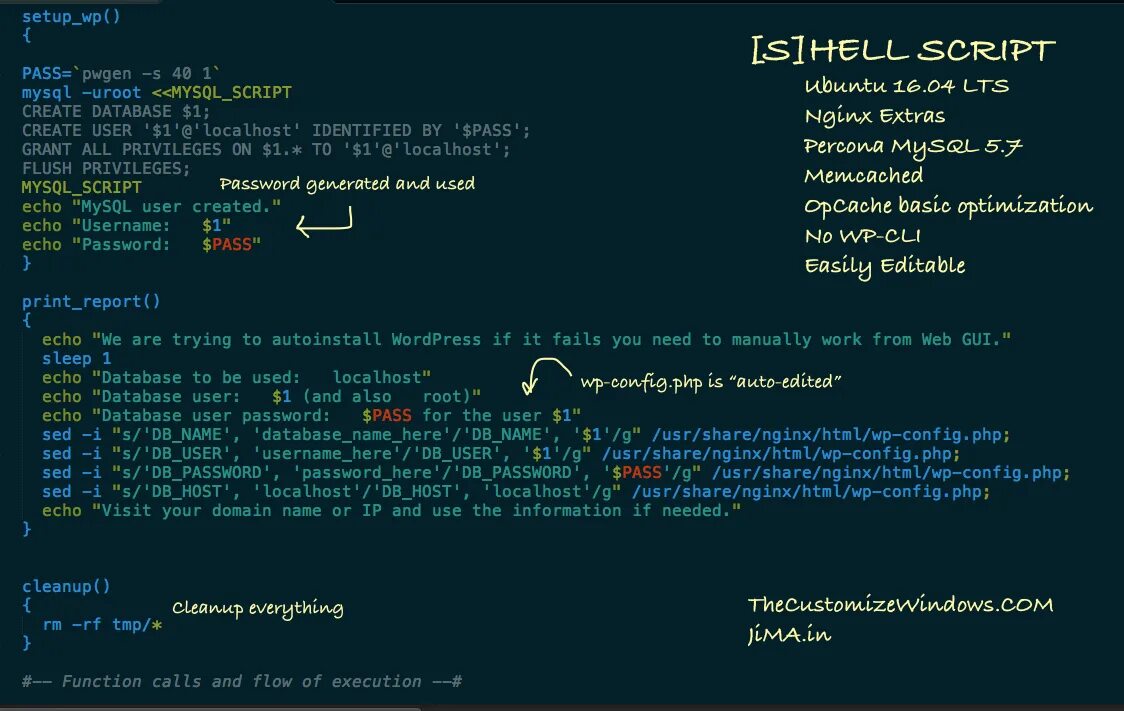 Data script