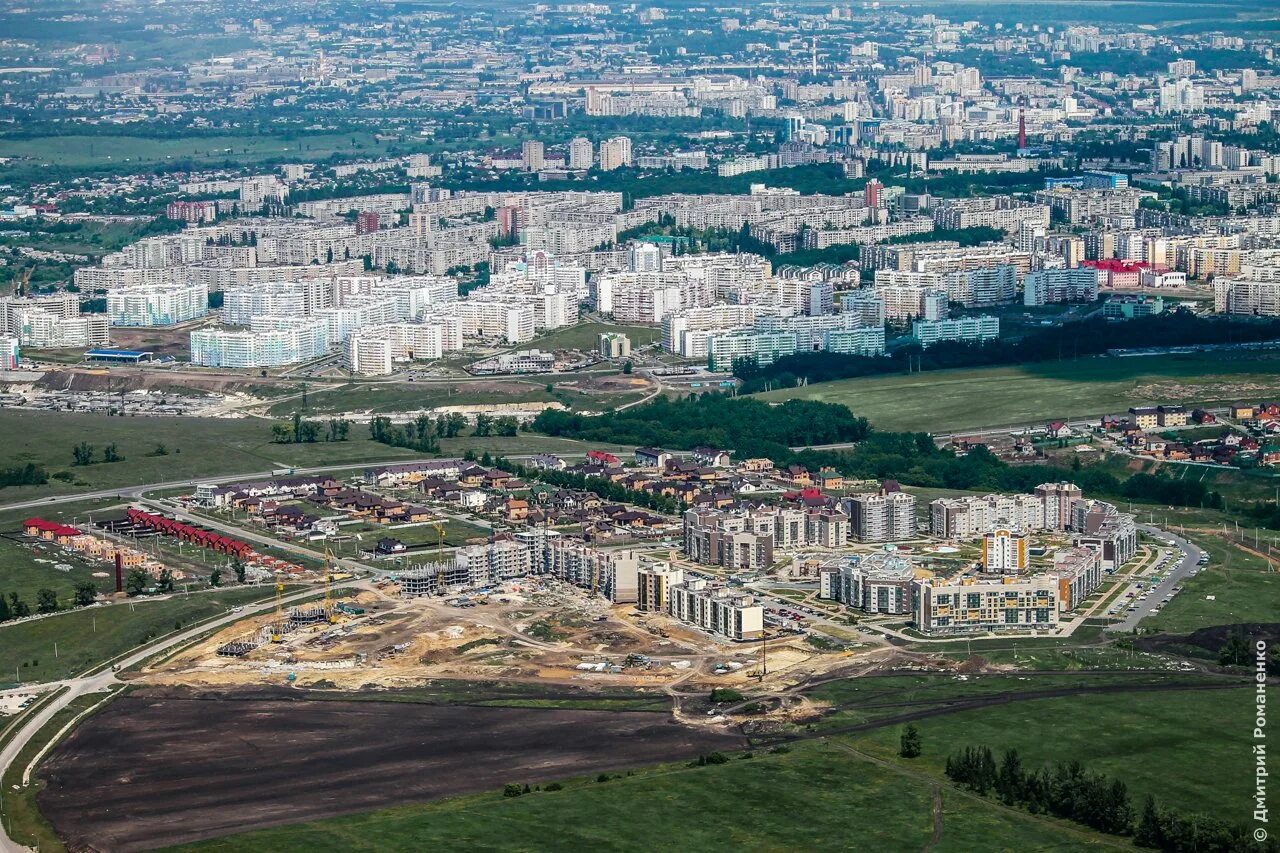 Строительство в городе белгород. Белгород поселок Майский. Белгород с птичьего полета. Майский Белгородская область с высоты птичьего полета. Город Губкин Белгородской области.