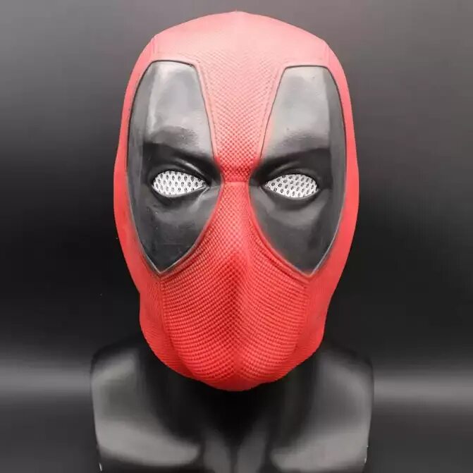 Красная маска купить. Маска Deadpool. Дэдпул лицо в маске. Маска Дэдпула на Хэллоуин. Черная маска Deadpool.