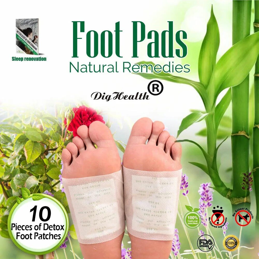 Foot Detox Patch. Детокс пластырь для ног. Детоксикационный пластырь для стоп детокс, 30 шт. Foot Pad. Royal Detoxification foot Patch. Detox foot